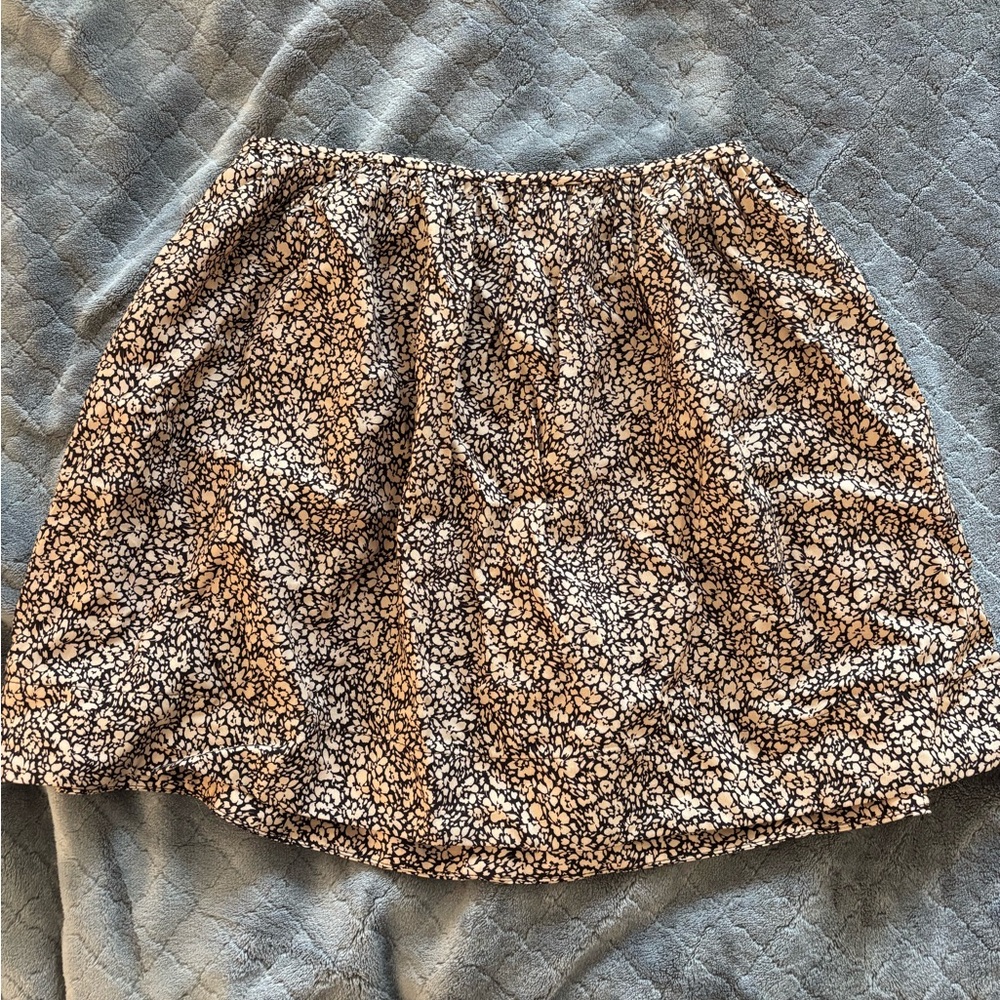 Floral Black and Tan Women's Skirt